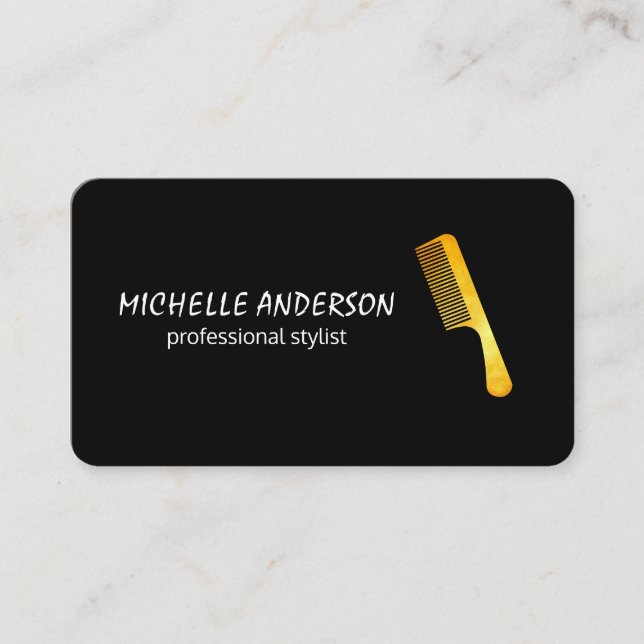 Gold Luxe Comb Hair Stylist Appointment (Front)