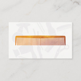 Gold Luxe Comb Hair Stylist Appointment Card