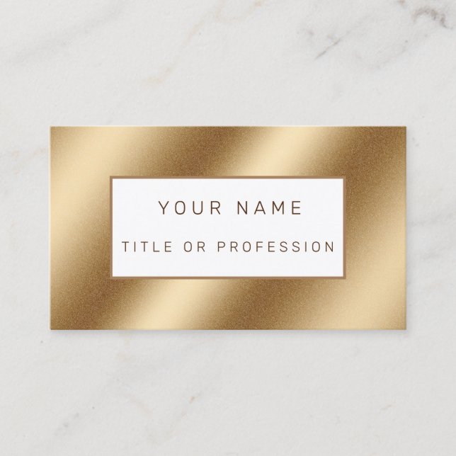 Gold Luxury Business Card (Front)