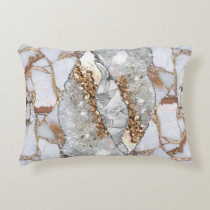 Gold Luxury Elegant Liquid Texture Decorative Cushion