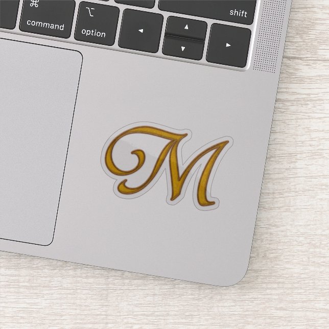 Gold Luxury Monogram M (Detail)