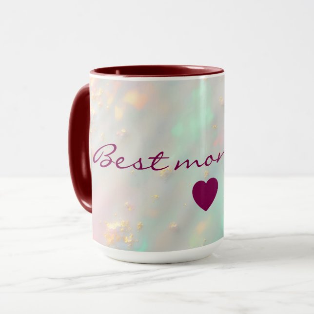 Gold Luxury Trendy Blush Pink Soft Mint Collection Mug (Front Left)