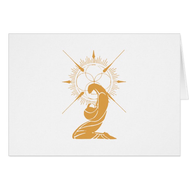 Gold Madonna and Child (Front Horizontal)