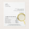 Gold Magnifying Glass - Private Investigator