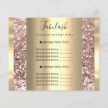 Gold Makeup Beauty Salon Rose Hair Nails Glitter F Flyer<br><div class="desc">florenceK luxury beauty salon collection</div>