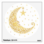Gold Man in the Moon Wall Decal