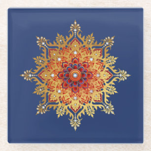 Gold Mandala Coaster