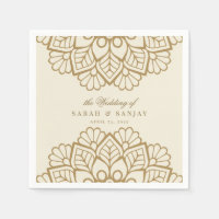 Gold Mandala Indian Wedding or Sangeet