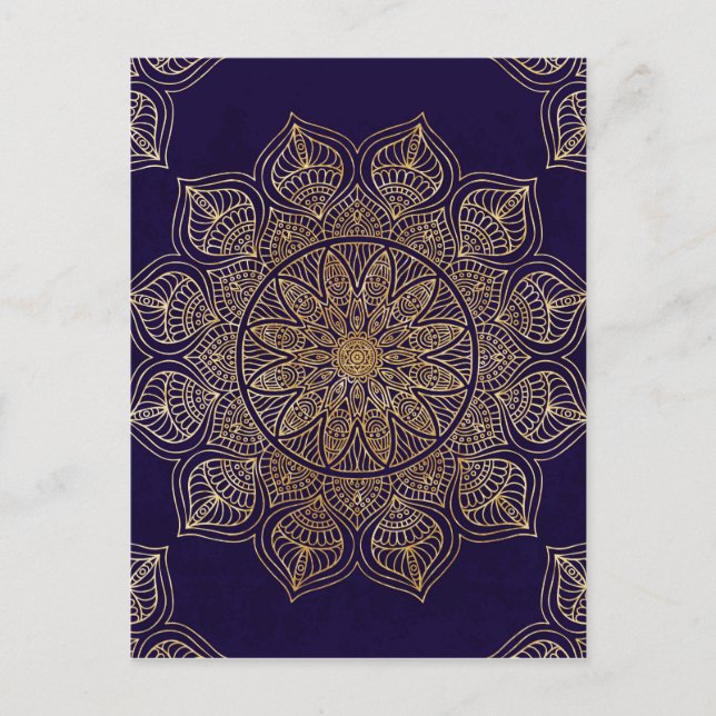 Gold mandala postcard (Front)
