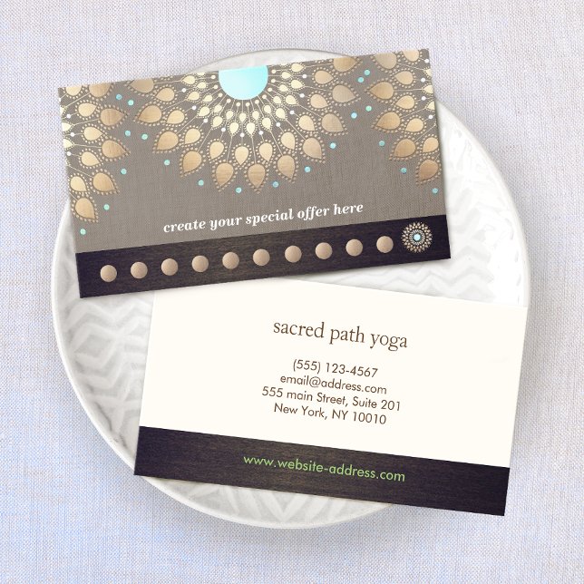 Gold Mandala Yoga 10  Class Punch Loyalty (Creator Uploaded)