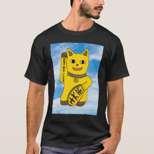 Gold Maneki Neko Cat Apparel T-Shirt