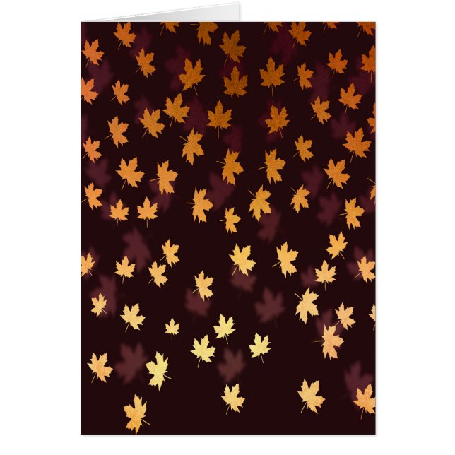 Gold Maple Leaf on dark red (Front)