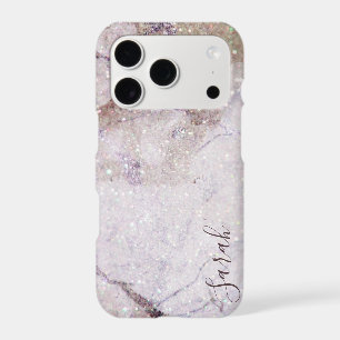Gold Marble and Glitter Printed Texture