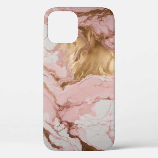 gold marble Case-Mate iPhone case (Back)