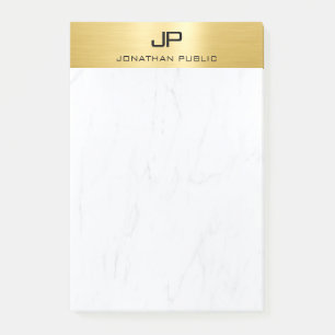 Gold Marble Creative Simple Modern Design Plain Post-it Notes