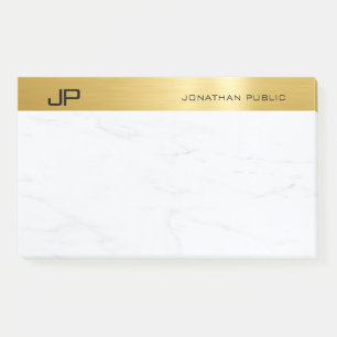 Gold Marble Elegant Minimalist Template Modern Post-it Notes
