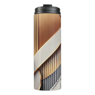 Gold & Marble Geometric Travel Mug