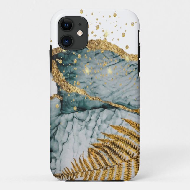 Gold marble iPhone / iPad cover (Back)