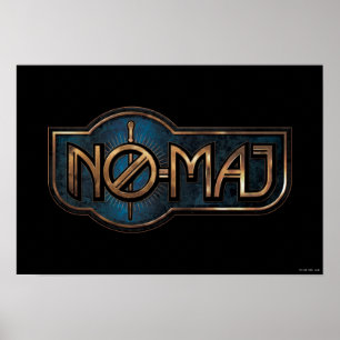 Gold & Marble NO-MAJ™ Badge Poster