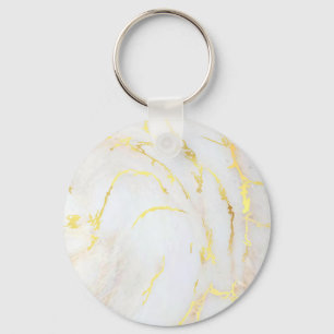 Gold Marble Template Trendy Elegant Customize Key Ring