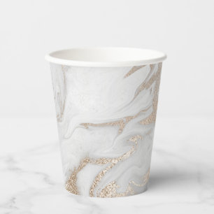Gold Marbled Personalised Special Occasion P Paper Cups