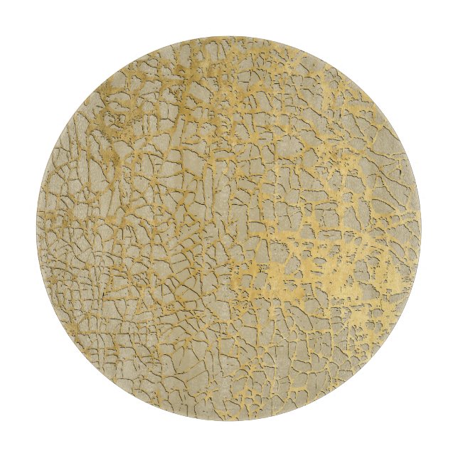Gold Marbling: Grunge Texture Design Cutting Board (Front)