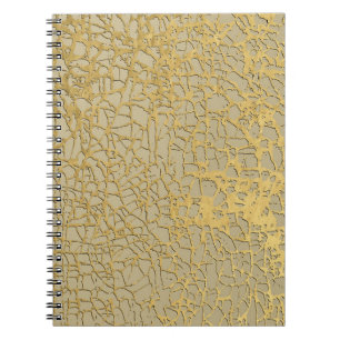 Gold Marbling: Grunge Texture Design Notebook