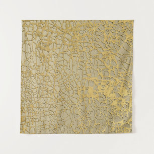 Gold Marbling: Grunge Texture Design Tapestry