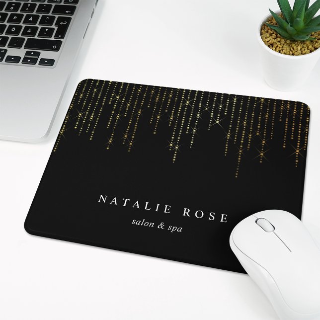 Gold Marquee Personalised Mouse Pad (Creator Uploaded)