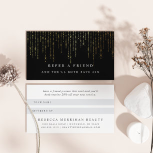 Gold Marquee Referral Card