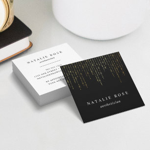 Gold Marquee Square Business Card