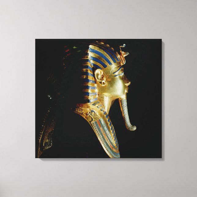 Gold mask of Tutankhamun Canvas Print (Front)