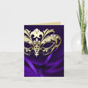 Gold Masquerade Purple Card