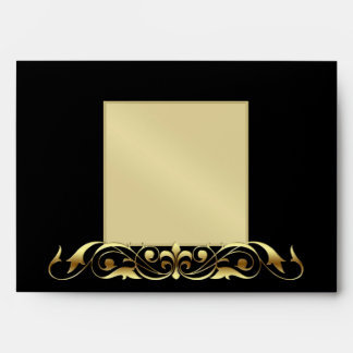 Gold Masquerade Venetian Halloween Envelope