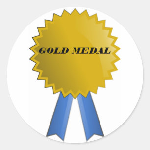GOLD MEDAL CLASSIC ROUND STICKER