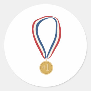 Gold Medal Classic Round Sticker