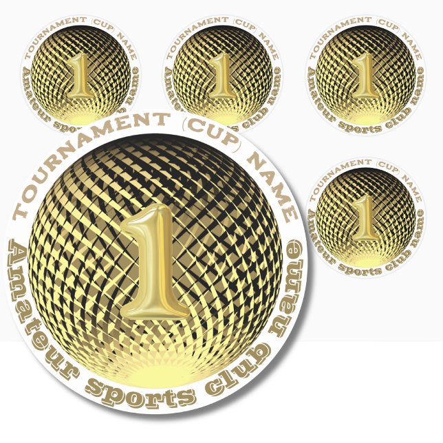 Gold medal, number one Champion Sticker (Creator Uploaded)