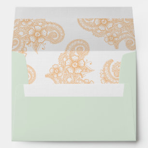 Gold Mehndi Envelope