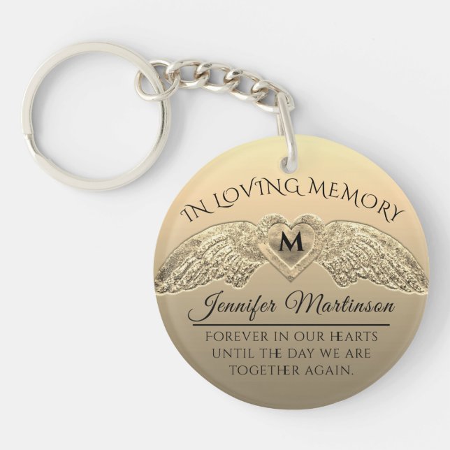 Gold Memorial Key Ring (Front)