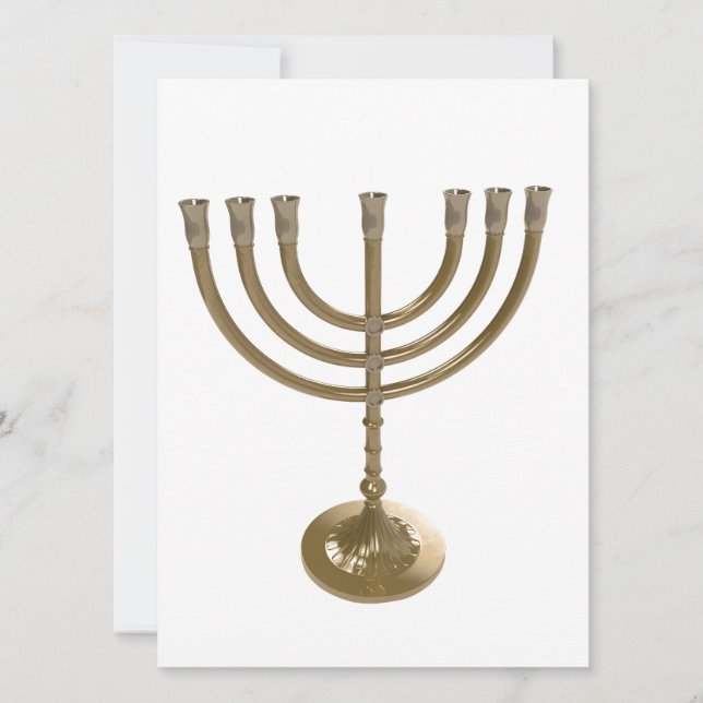 gold menorah (Front)