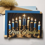 Gold Menorah Happy Hanukkah<br><div class="desc">Goldl Menorah Happy Hanukkah</div>