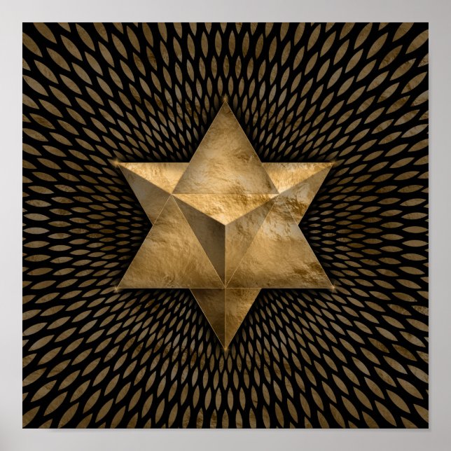 Gold Merkabah Poster (Front)