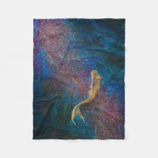 'Gold Mermaid' Fleece Blanket