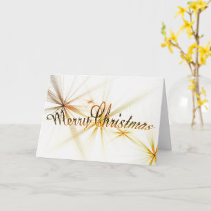 Gold Merry Christmas Corporate Catd Card