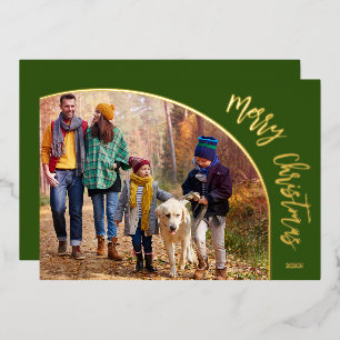 Gold Merry Christmas Script