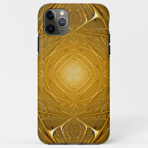 Gold metal abstract geometric pattern Case-Mate iPhone case