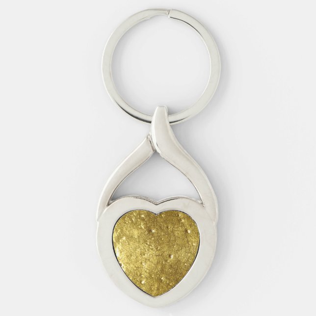 Gold Metal Background Key Ring (Front)