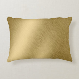 Gold metal brushed background or textureabstract,a decorative cushion