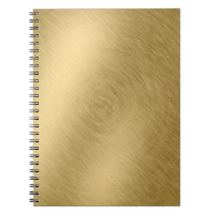 Gold metal brushed background or textureabstract,a notebook