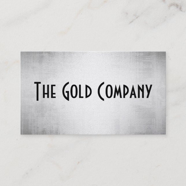 Gold Metal Business Cards (Front)